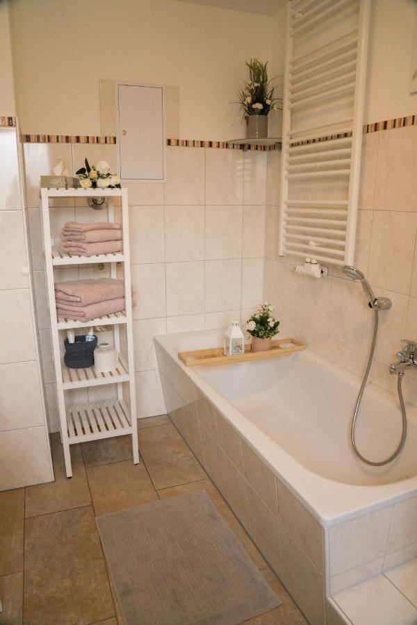 Апартаменты Urlaubsfreude Biedermann Haus Blumenglueck - Rose Зебниц Экстерьер фото
